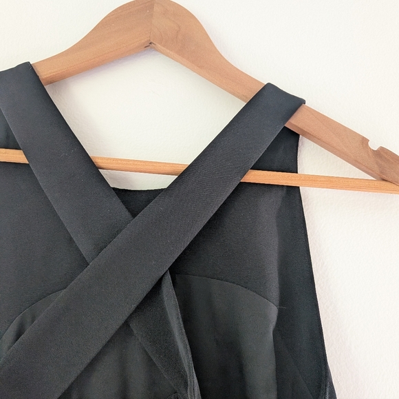 Theory Black Ottoman Midi Dress - Picture 7 of 7